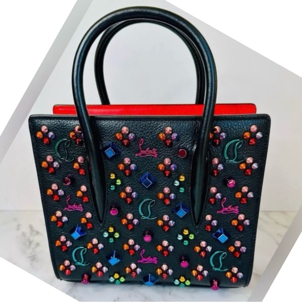 Christian Louboutin Mini Paloma Multicolor Spikes Loubinhesky Shoulder Bag NWT - Picture 5 of 17